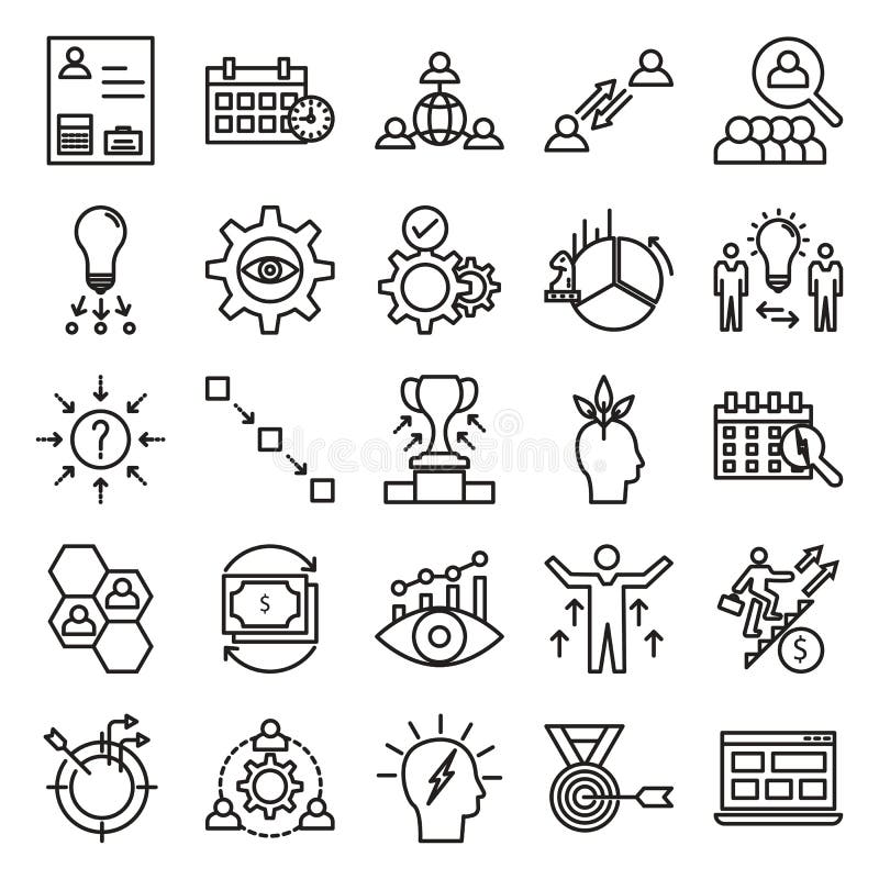 Business Concepts Line Vector Isolated Icon can be easily Modified and edit royalty free illustration