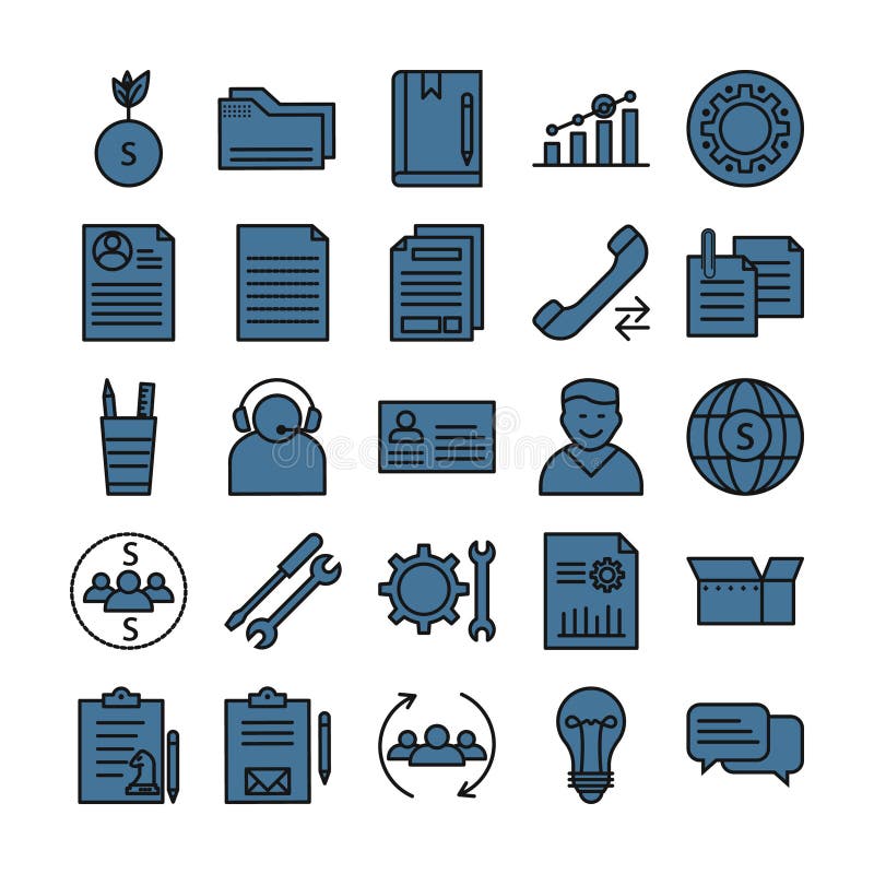 Business Concepts Line Vector Isolated Icon can be easily Modified and edit stock illustration