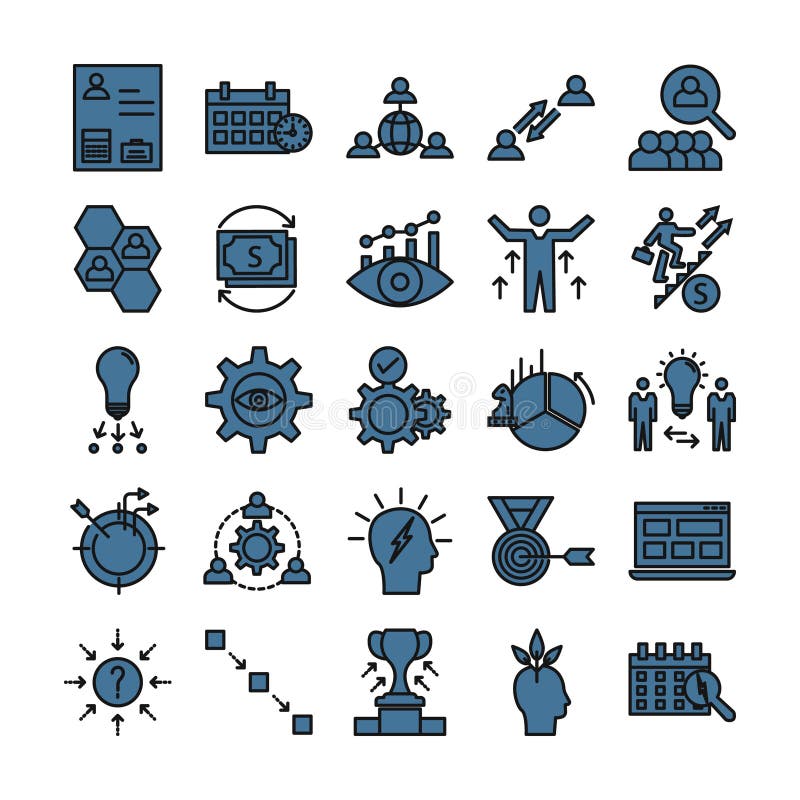 Business Concepts Line Vector Isolated Icon can be easily Modified and edit royalty free illustration