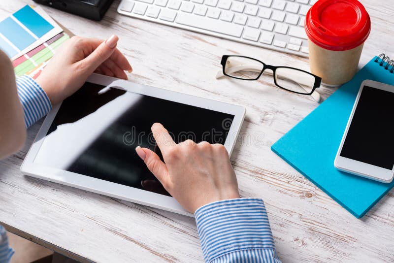 It Consultant Connect Network Cable Stock Image Image of indoors