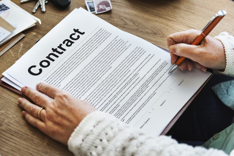 Business Contract Terms Legal Agreement Concept royalty free stock images