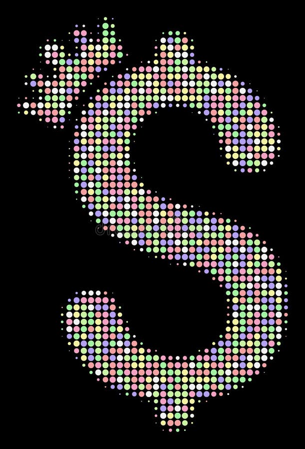 Business Crown Halftone Mosaic of Circles royalty free illustration