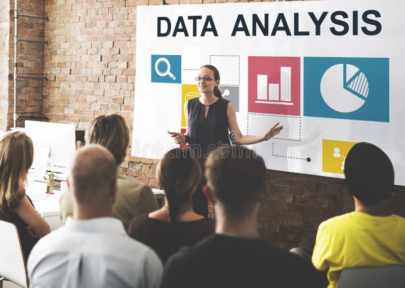 Business Data Analysis Presentation Information Concept stock photos