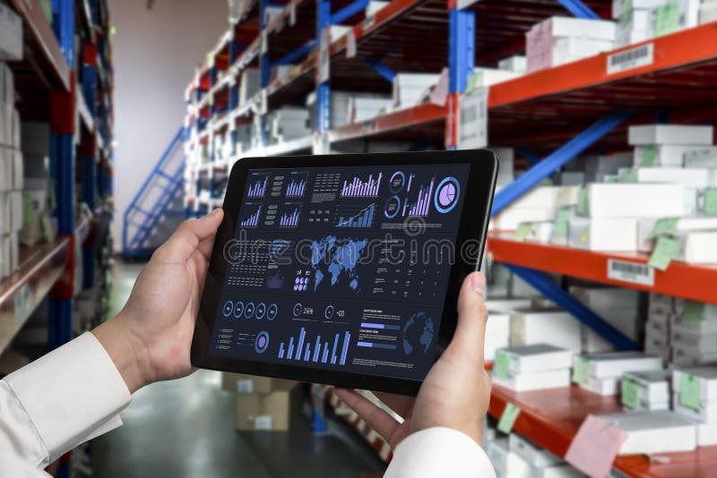 Business data dashboard provide business intelligence analytic snugly stock photo