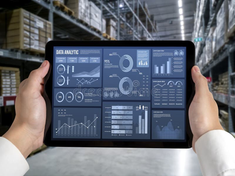 Business data dashboard provide business intelligence analytic snugly stock images