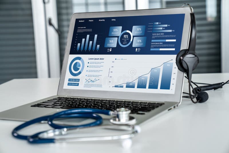 Business data dashboard provide business intelligence analytic snugly royalty free stock photos