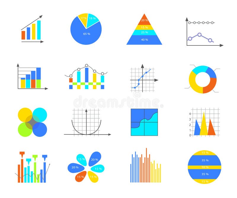 Business data elements stock illustration Business data elements stock illustration
