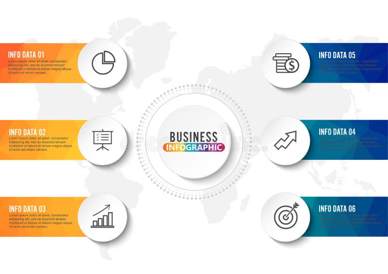 Business data visualization. Process chart. Abstract elements of graph, diagram with steps, options, parts or processes. Vector bu stock illustration Business data visualization. Process chart. Abstract elements of graph, diagram with steps, options, parts or processes. Vector bu stock illustration