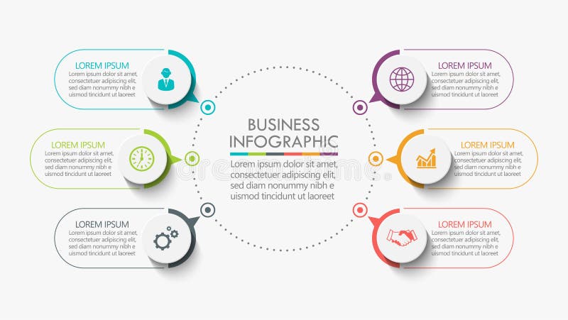 Business data visualization. timeline infographic icons designed for abstract background template vector illustration