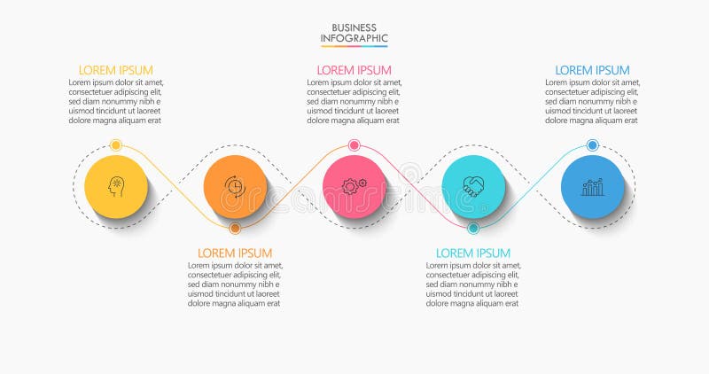 Business data visualization. timeline infographic icons designed for abstract background template milestone element modern diagram process technology digital marketing data presentation chart Vector