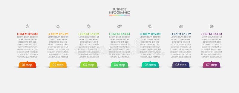 Business data visualization. timeline infographic icons designed for abstract background template milestone element modern diagram process technology digital marketing data presentation chart Vector