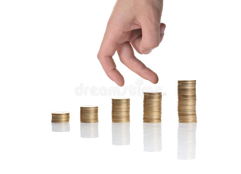 Business decrease royalty free stock photo