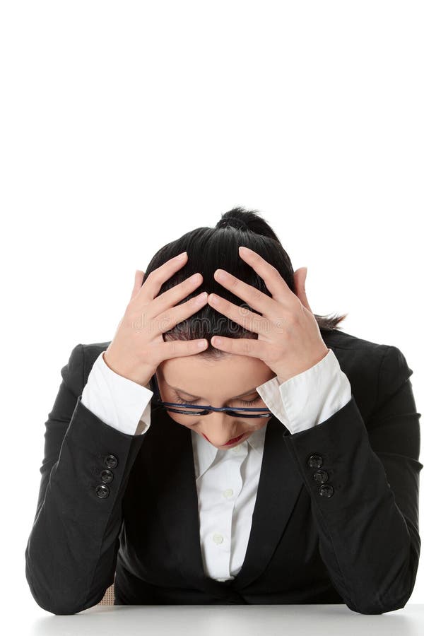 Business depression stock photography