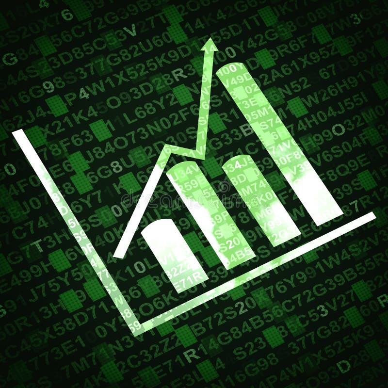 Business Diagram and Graphs Related Objects Stock Illustration