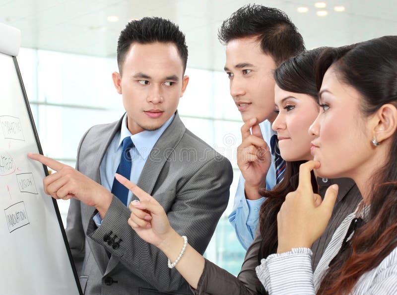 Business Discussion in the Office Stock Image Image of leader