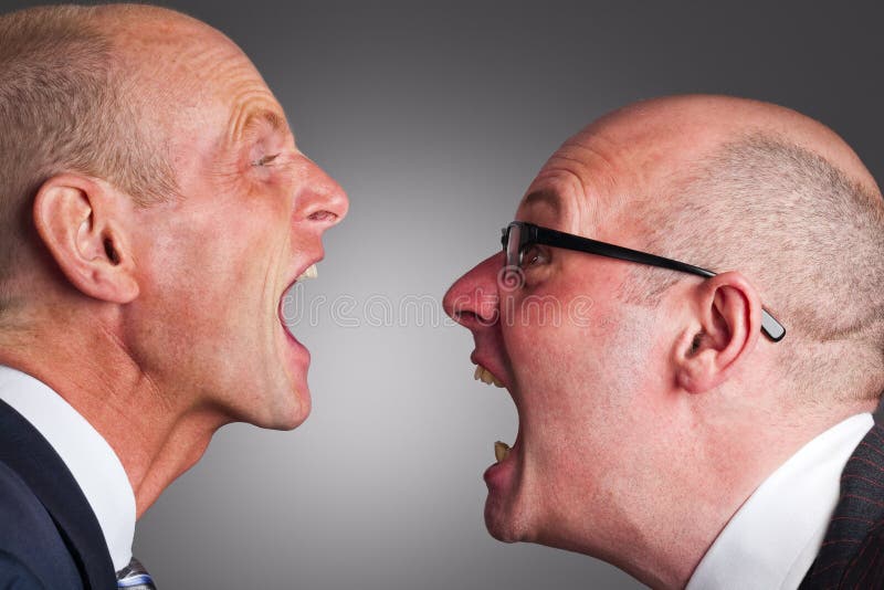 Business dispute stock photo