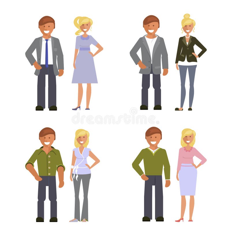 business casual dress code clipart