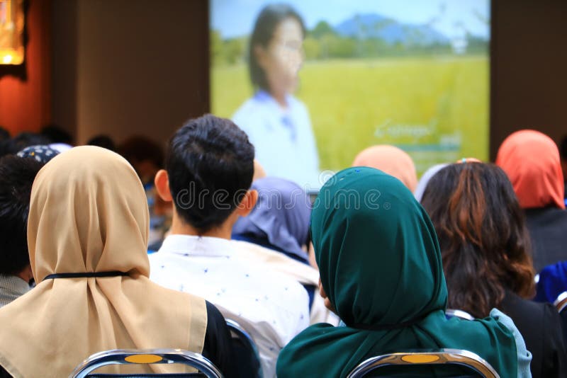 Business education training conference in a meeting room select focus with shallow depth of field