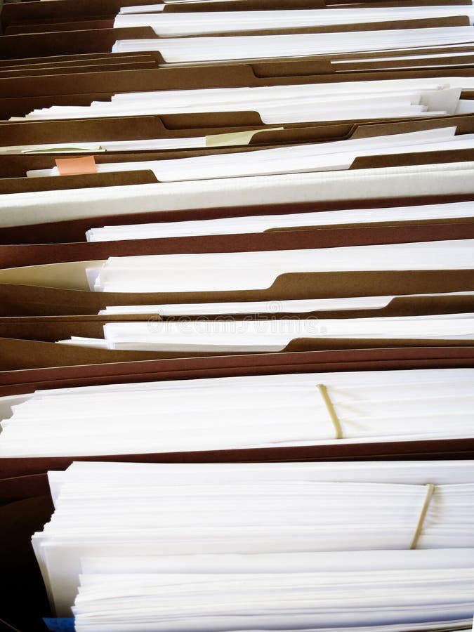 Business Files in Boxes adn Folders