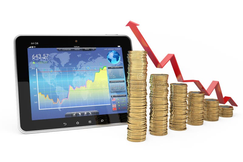 Business and finance concept royalty free illustration