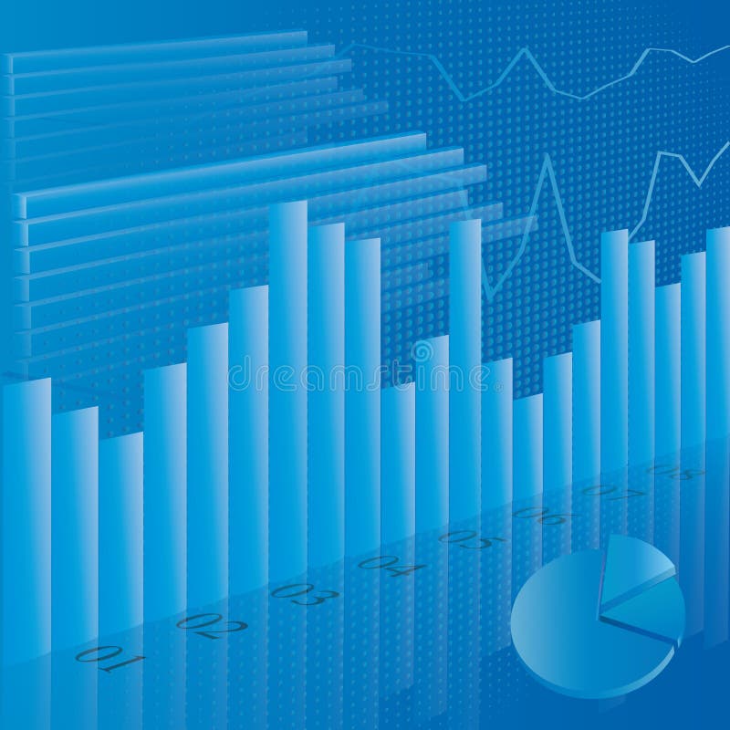 Business financial statistic stock illustration