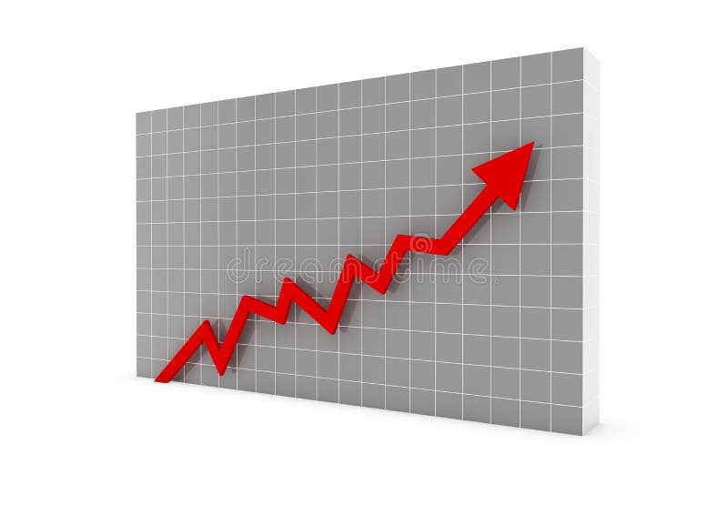 business graph arrow red
