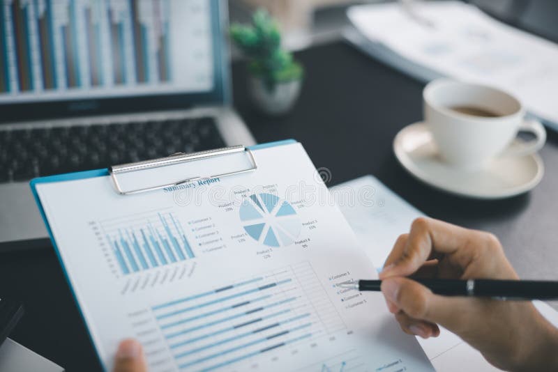 Business growth, decided to invest money in stock market, financial strategies and banking expertise to income substantial stack stock image
