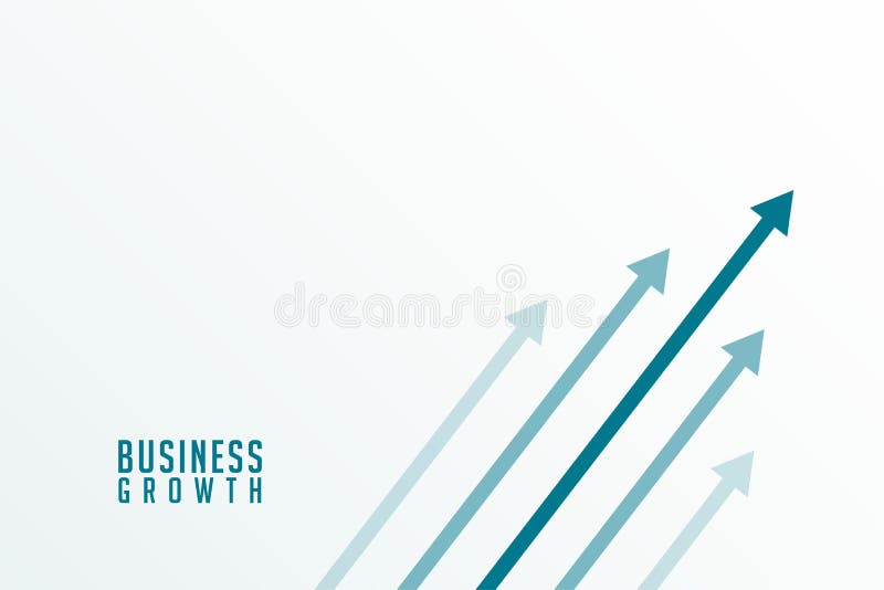 Business Growth Rise Up Arrow Towards Target Direction Stock Vector ...