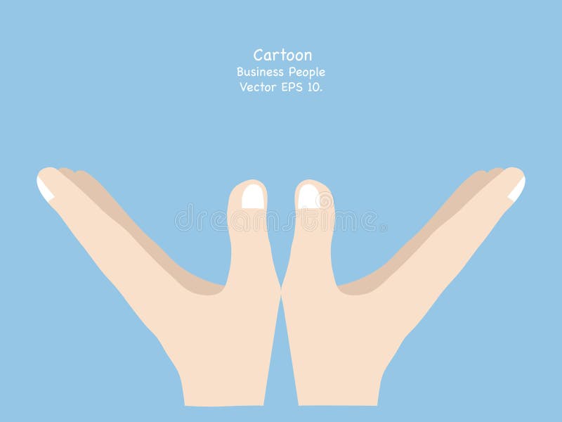 Business hand holding. stock illustration