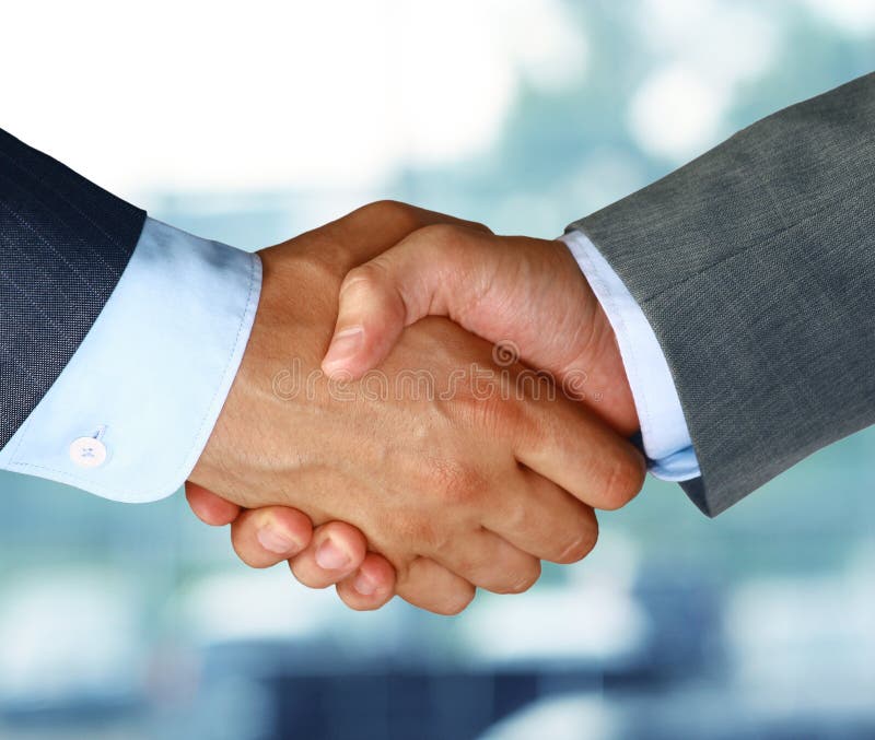Business hand shake stock image Business hand shake stock image