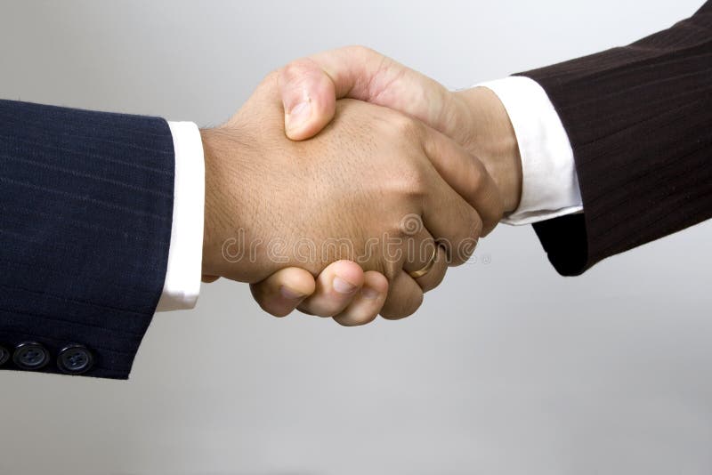 Business handshake stock images