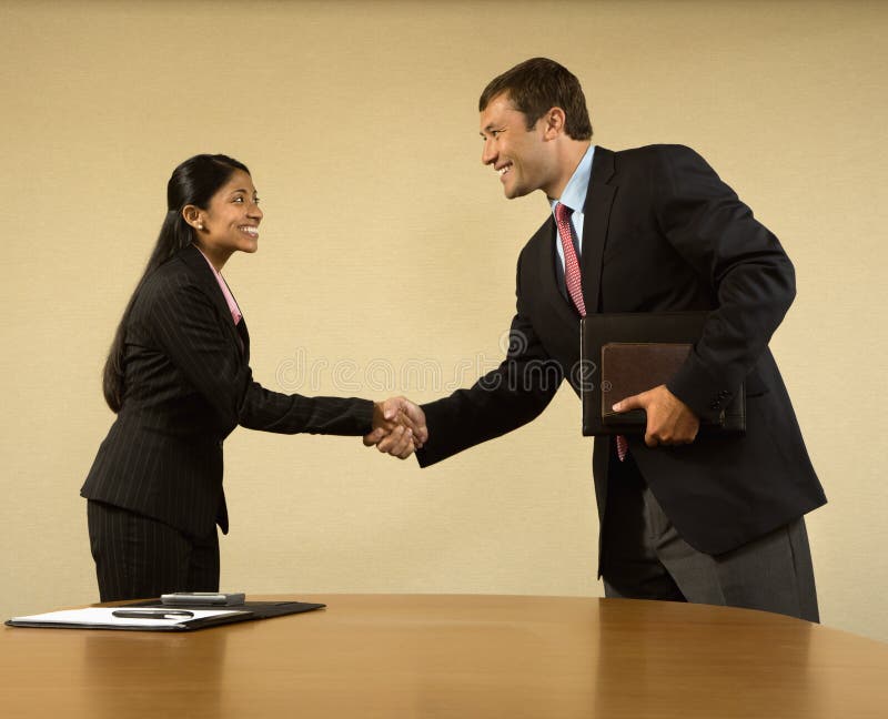 Business handshake. royalty free stock image