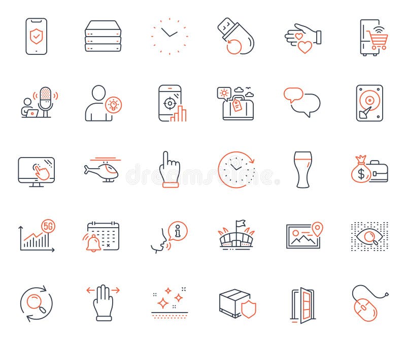 Business icons set. Included icon as Chat message, Volunteer and Helicopter web elements. For website app. Vector. 5g statistics, Search, Seo phone icons. Beer glass, Multitasking gesture, Arena web signs. Hdd.
