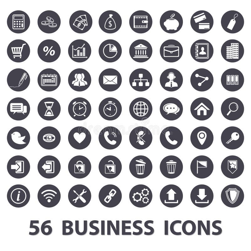 Business icons set stock illustration