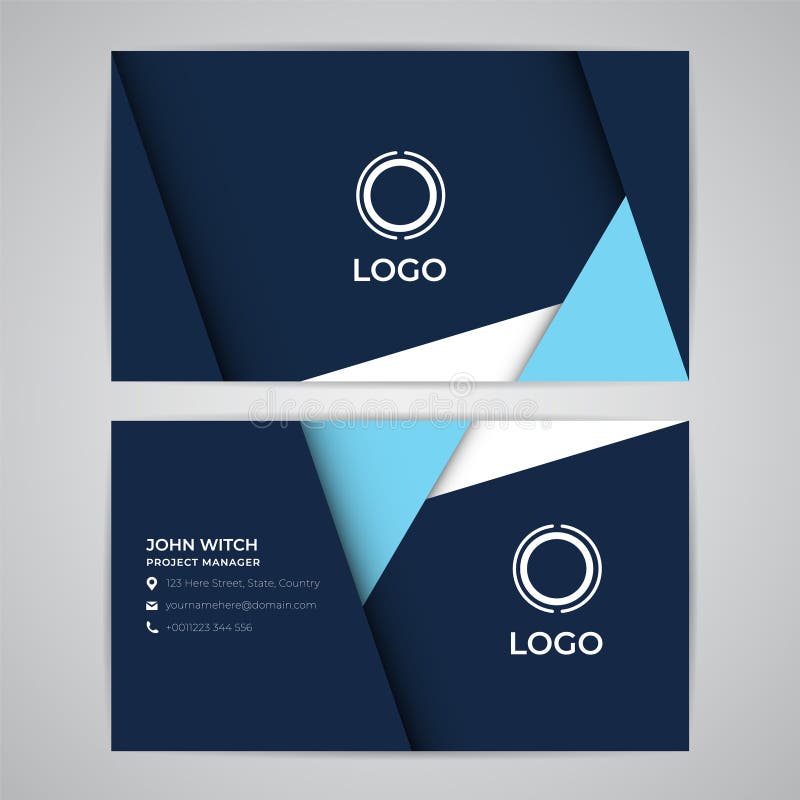Download Business ID Card Template Mockup Abstract Simple Modern ...