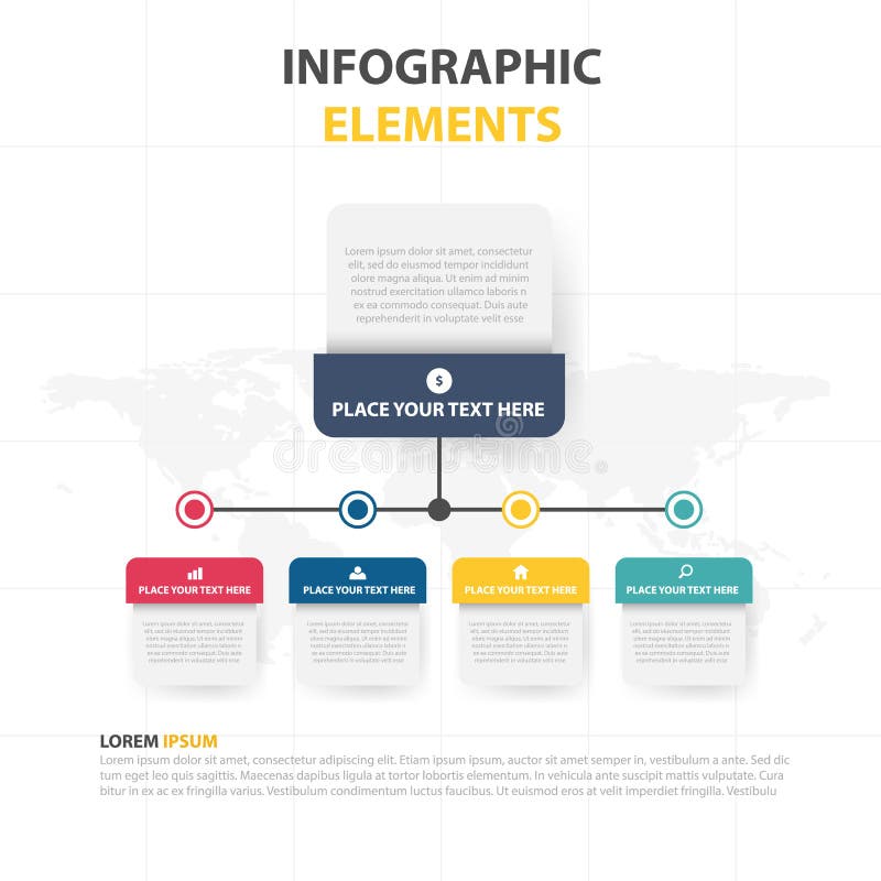 Business Infographic timeline process template, Colorful Banner text box desgin for presentation, presentation for workflow royalty free illustration Business Infographic timeline process template, Colorful Banner text box desgin for presentation, presentation for workflow royalty free illustration