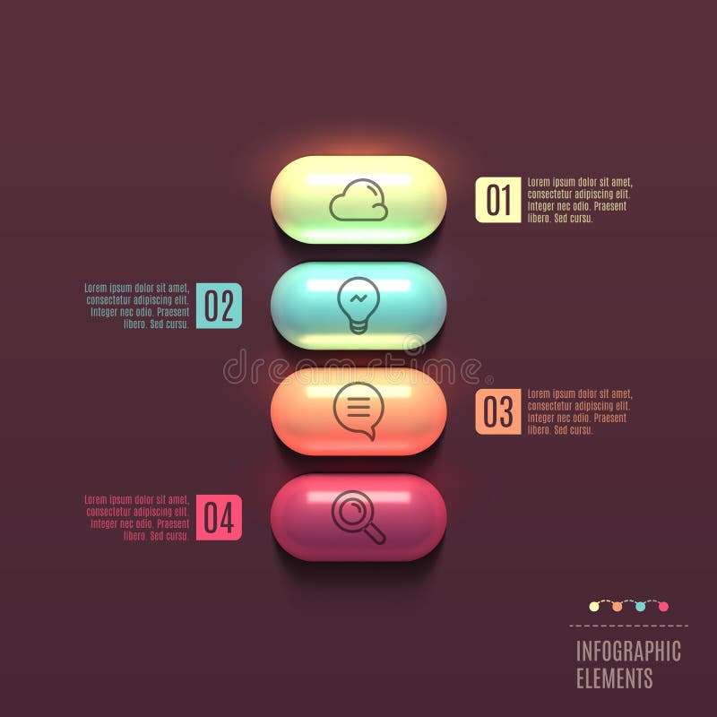 Business Infographics Capsule Concept Stock Vector Illustration of