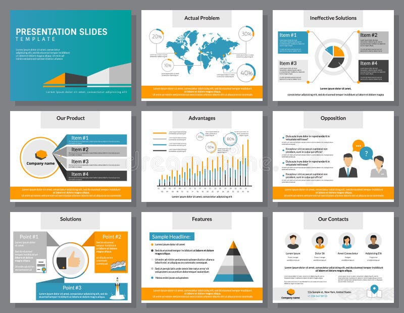Красивое оформление презентации скачать для проекта Business Report Paper on Blue Background with Long Shadow. Modern Vector Illustr