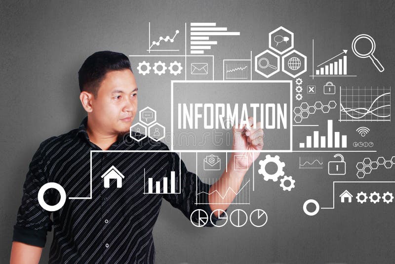 Business Information Concept stock image Business Information Concept stock image