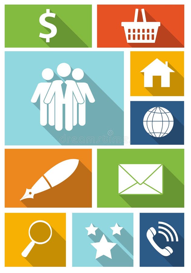 Business for Different Electronic Devices Stock Vector