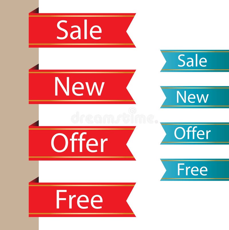 Business labels vector illustration