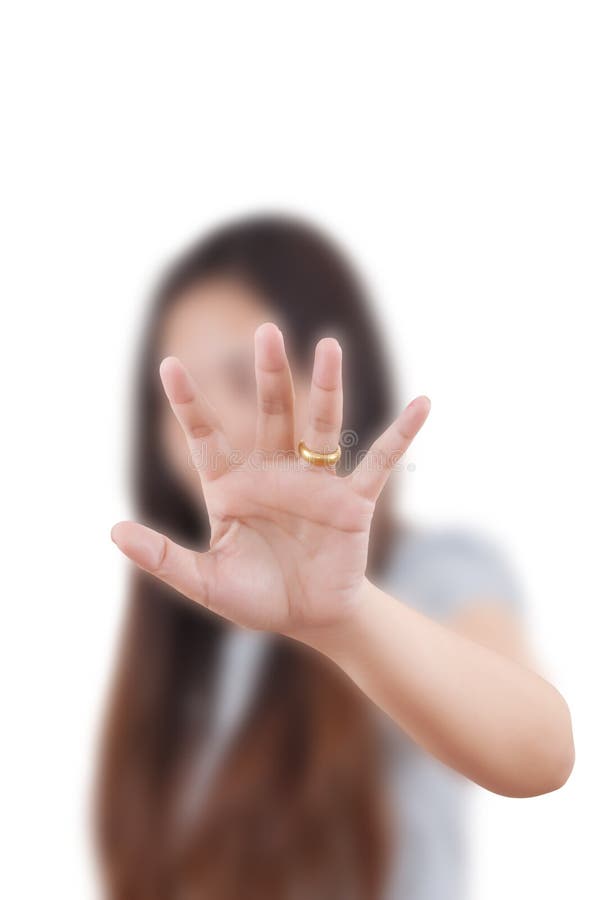 Business lady pushing on the whiteboard. royalty free stock photos