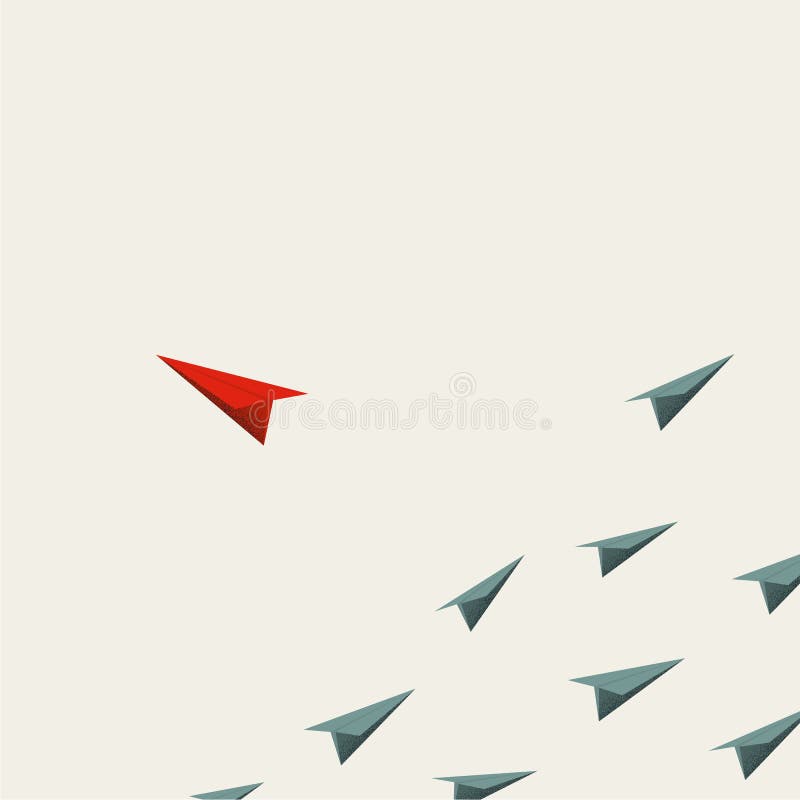 Paper Plane Flying between Clouds. Modern Stock Vector - Illustration ...