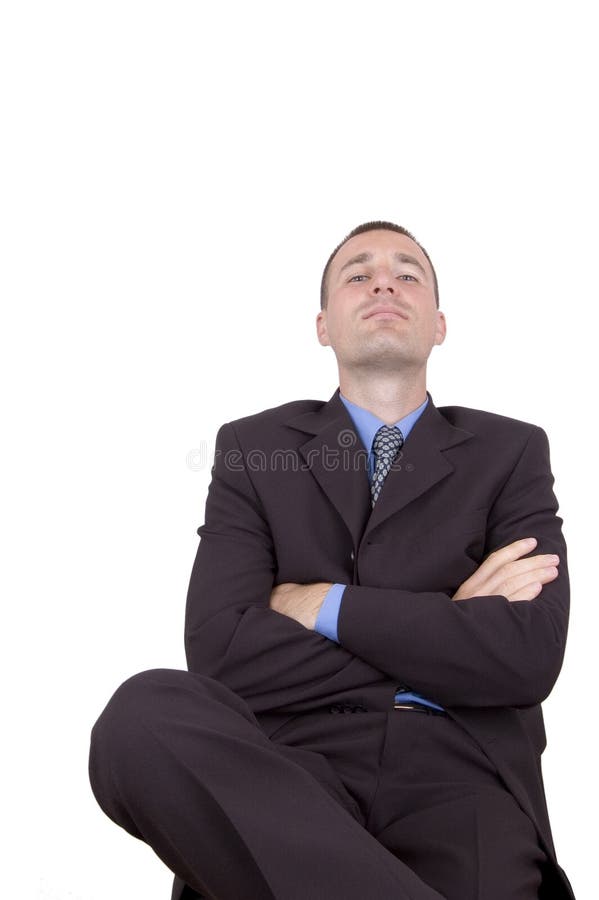 Solemn Young Man stock image. Image of portrait, stubble 3000787