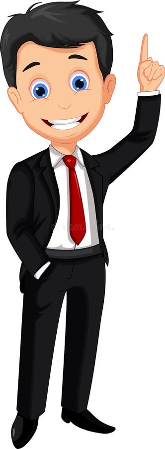 Business Man Cartoon Thumb Up Stock Illustration - Illustration of human,  achievement: 45335551