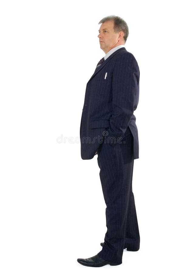 Business man full-length stock photo