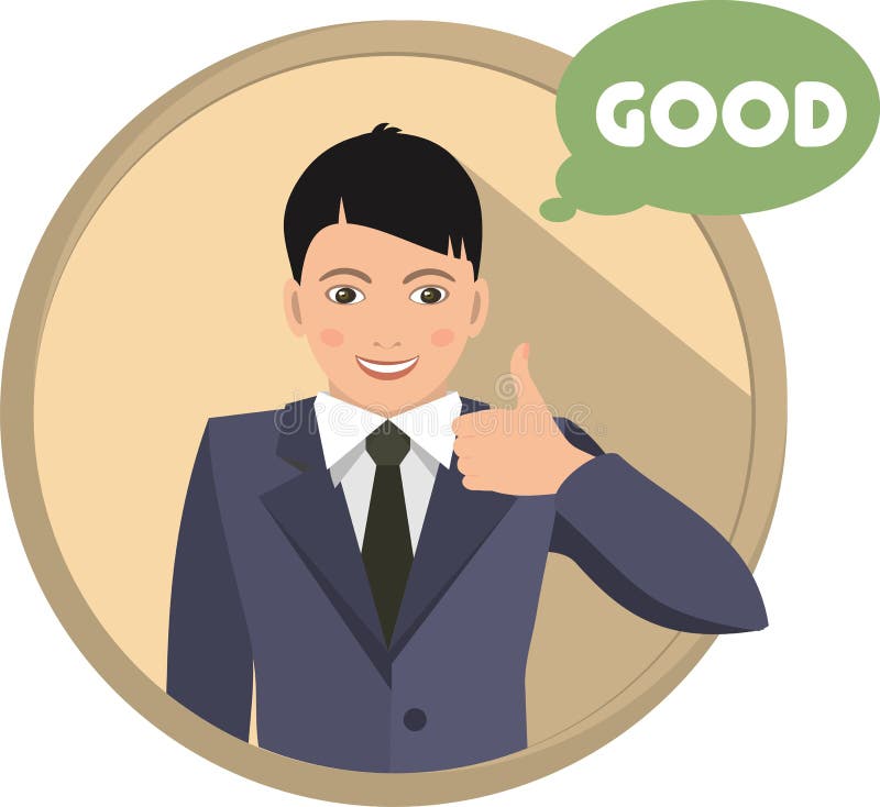 Good Customer Service Agent Stock Vector Illustration of cartoon