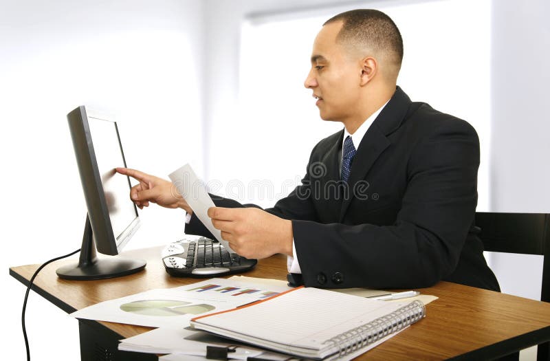 Business Man In His Office