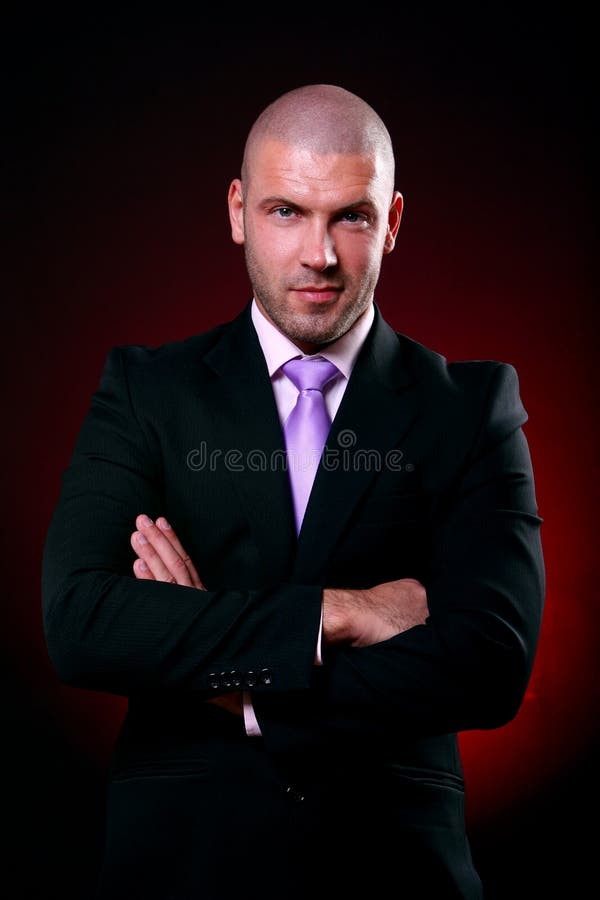 Business man isolated on white