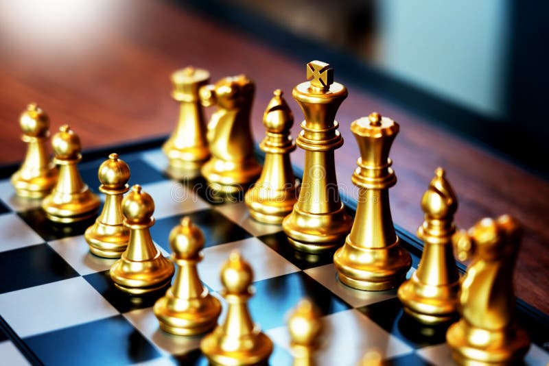 Business man moving chess game for business competition and team work concept stock photography Business man moving chess game for business competition and team work concept stock photography